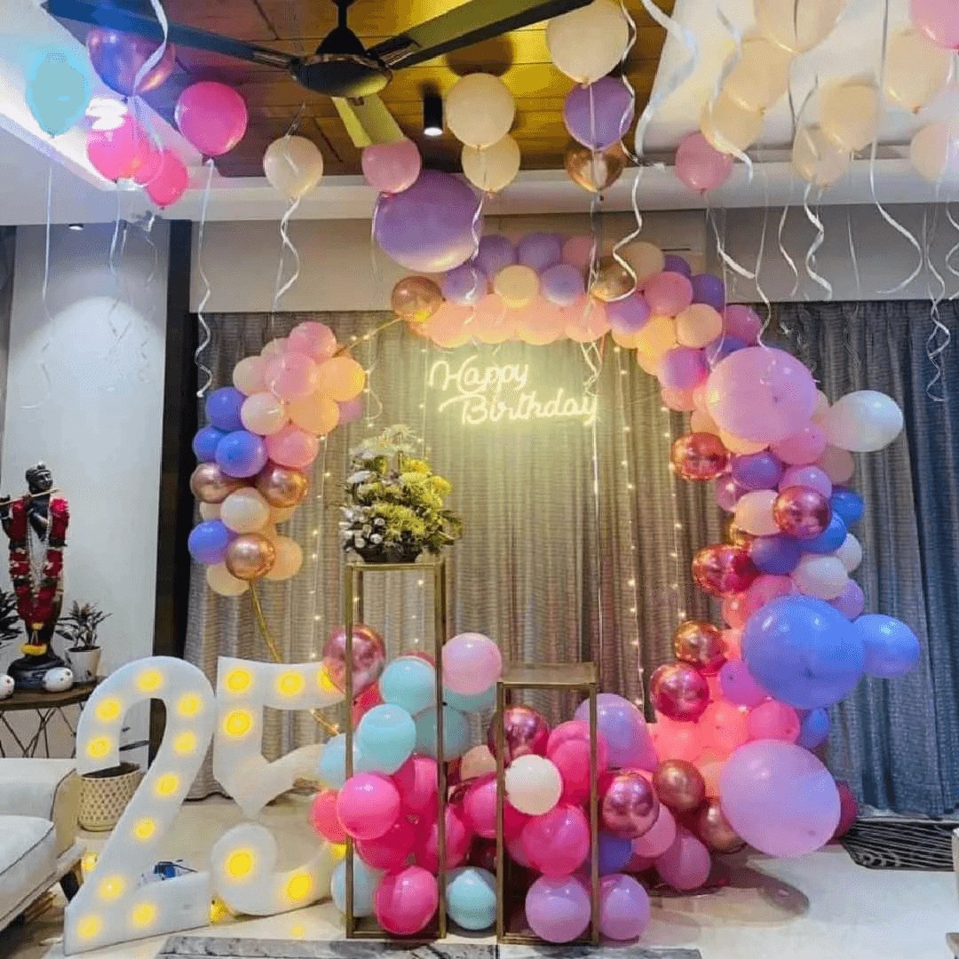 Birthday Ring Decorations with Light Age Numbers - My Store