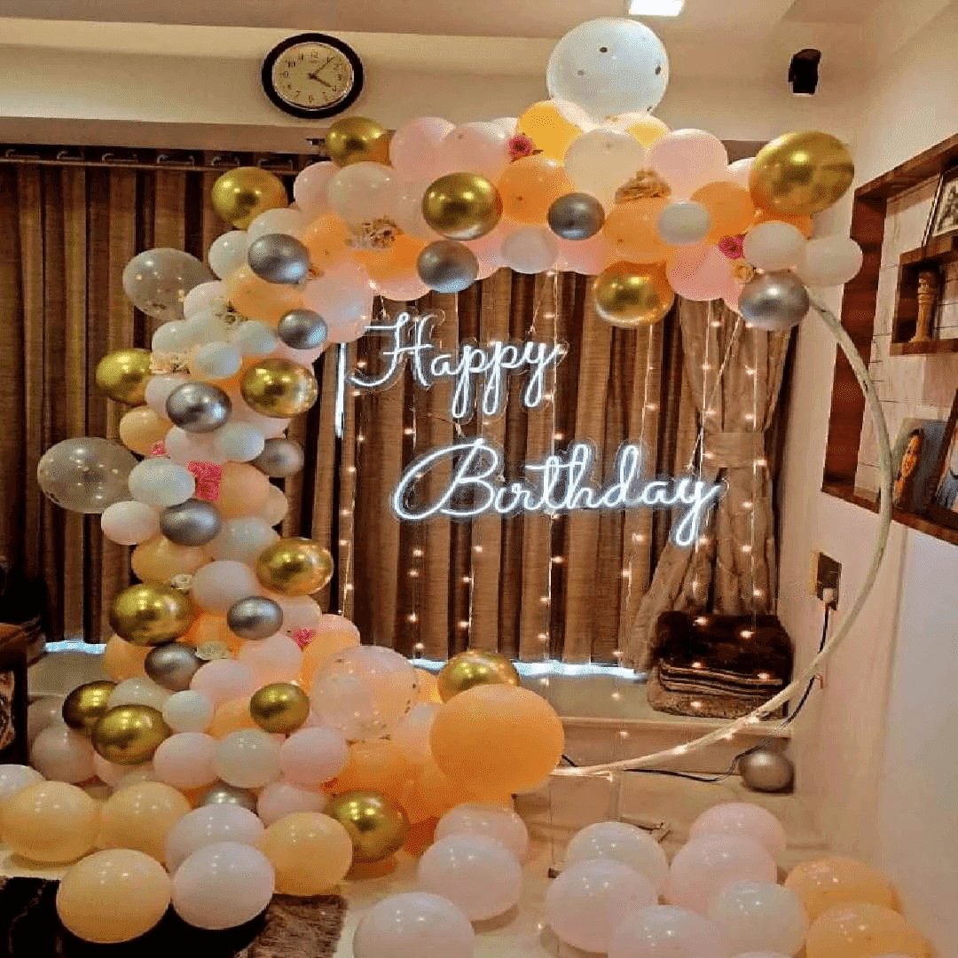 Ring Decoration With Neon and Fairy Light - My Store