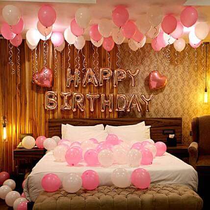 150 Balloons Room Decoration with Heart Foil - My Store